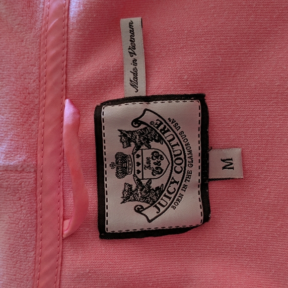 Juicy Couture velour hooded robe - Picture 4 of 5